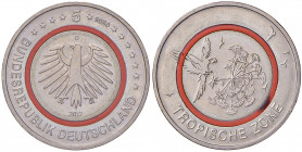 5 Euro, 2017
Deutschland, Republik 1949 - heute. Tropische Zone. 9,06g
stgl