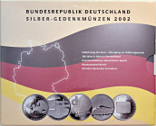 10 Euro, 2002
Deutschland, Republik 1949 - heute. Blistersatz. PP