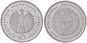 10 Euro, 2006
Deutschland, Republik 1949 - heute. Fußball WM 2006 in Deutschland (J. 520). 18,11g
stgl