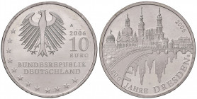 10 Euro, 2006
Deutschland, Republik 1949 - heute. 800 Jahre Dresten Mz. A (J. 522). 18,10g
stgl