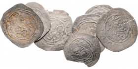 Heinrich II. Jasmirgott 1141 - 1177
Lot. 8 Stück, Pfennige, Krems, verschiedene Beizeichen
a. ca 0,86g
CNA B23
einige Sf.
s/ss