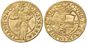 Ferdinand I. 1521 - 1564
Dukat, 1552. Wien
3,50g
MzA. Seite 35
Bugspur
ss/ss+