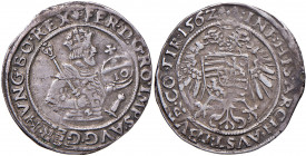 Ferdinand I. 1521 - 1564
10 Kreuzer, 1562. Hall
4,04g
MzA. Seite 45
ss