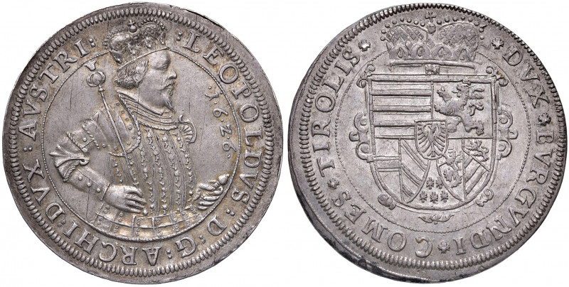 Erzherzog Leopold V. 1619 - 1626 - 1632
Taler, 1626. Hall
28,83g
M./T. 460 var.
...