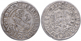 Ferdinand II. 1619 - 1637
3 Kreuzer, 1624. Wien
1,73g
Her. 1023
f.ss