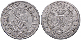 Ferdinand II. 1619 - 1637
3 Kreuzer, 1625. Wien
1,60g
Her. 1038
ss
