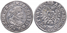 Ferdinand II. 1619 - 1637
3 Kreuzer, 1625. Wien
1,43g
Her. 1038
f.ss/ss