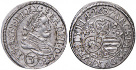 Ferdinand II. 1619 - 1637
3 Kreuzer, 1637. Graz
1,80g
Her. 1099
vz