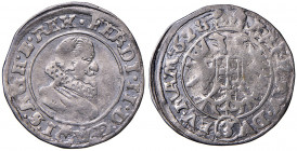 Ferdinand II. 1619 - 1637
3 Kreuzer, 1628. Prag
1,59g
Her. 1149a
f.ss/ss