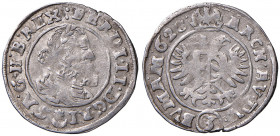 Ferdinand II. 1619 - 1637
3 Kreuzer, 1628. Prag
1,52g
Her. 1149
f.ss