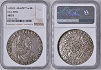 Ferdinand III. 1637 - 1657
Taler, 1655 K-B. in NGC Holder
Kremnitz
Her. 482a
AU 55