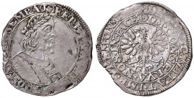 Ferdinand III. 1637 - 1657
1/16 Taler (1/2 Blamüser), 1645. mit Titel Ferdinand III.
Dortmund
2,19g
Berghaus 193, Meyer 106 var.
Prägeschwäche, win Za...