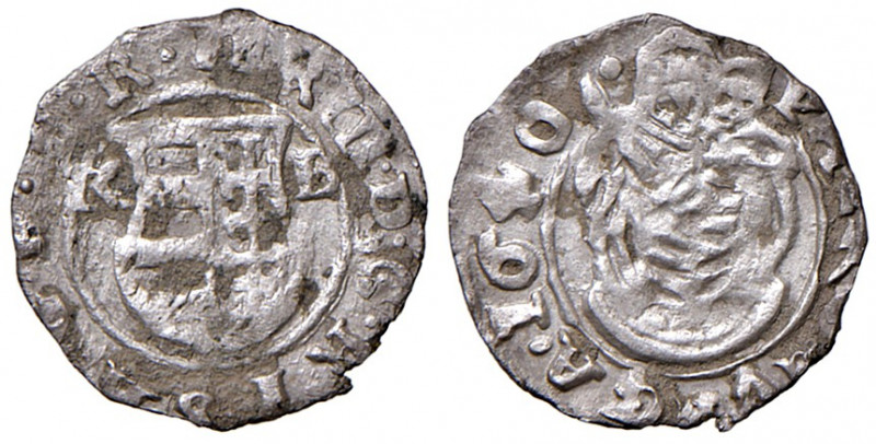 Ferdinand III. 1637 - 1657
Denar, 1640 K-B. Kremnitz
0,52g
Her. 1041
ss/f.vz