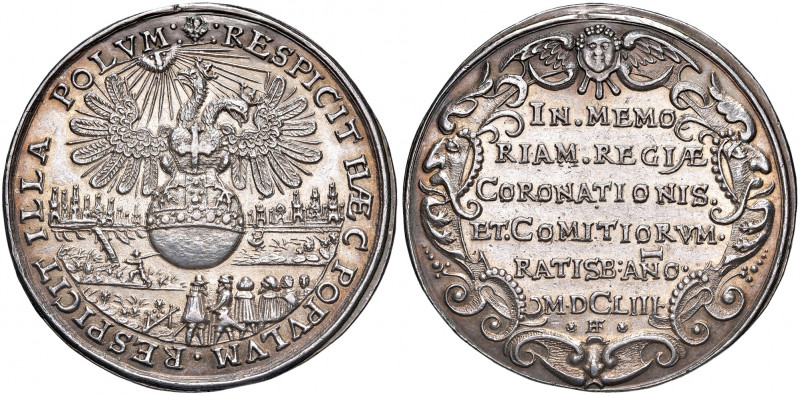 Ferdinand IV. 1653 - 1654
Schaumünze / Taler, 1653 H.F. auf die Krönung Ferdinan...