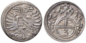 Leopold I. 1657 - 1705
Gröschel, 1669. Oppeln
0,69g
Her. 1834
vz