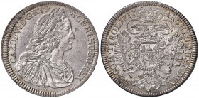 Karl VI. 1711 - 1740
Taler, 1737/5. Hall
28,64g
Her. 356/5
vz