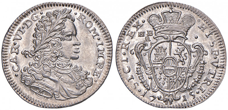 Karl VI. 1711 - 1740
Tari, 1715 IM / GBA. Neapel
2,20g
KM 132
stgl