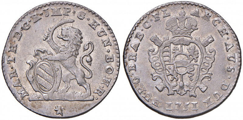 Maria Theresia 1740 - 1780
2 Escalins, 1751. Brügge
9,96g
Fr. 1703, Her. 1987, E...