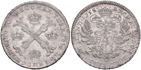 Maria Theresia 1740 - 1780
Kronentaler, 1758. Brüssel
29,59g
Fr. 1757, Her. 1934, Eyp. 438/1
f.vz