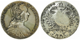 Maria Theresia 1740 - 1780
Taler, 1780 SF. Mit Gegenstempel von Hejaz
Wien
28,16g
Hafner 121e
stgl