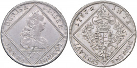 Franz I. Stephan 1745 - 1765
30 Kreuzer, 1753 H-A. Hall
6,90g
Her. ---, MzA. Seite 254
f.vz