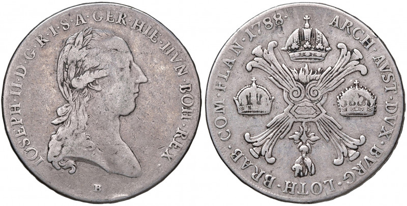 Joseph II. als Alleinregent 1780 - 1790
Kronentaler, 1788 B. Kremnitz
29,08g
Her...