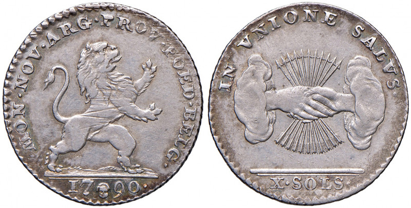 Belgische Insurrektion 1789 - 1790
X Sols, 1790. Brüssel
4,65g
Her. 5
ss/vz