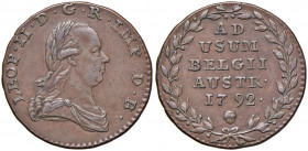 Leopold II. 1790 - 1792
2 Liards, 1792. Brüssel
7,39g
Her. 108
ss+