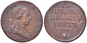 Leopold II. 1790 - 1792
Liard, 1792. Brüssel
3,83g
Her. 110
f.vz/vz