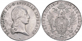 Franz I. 1806 - 1835
Taler, 1814 A. Wien
28,00g
Fr. 213
Schrötlings Fehler im Avers.
ss/vz