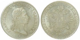 Franz I. 1806 - 1835
20 Kreuzer, 1831 A. Wien
6,63g
Fr. 375
stgl