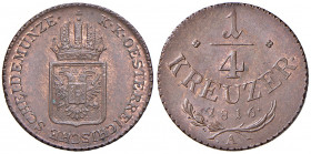 Franz I. 1806 - 1835
1/4 Kreuzer, 1816 A. Wien
2,19g
Fr. 548
stgl