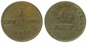 Franz I. 1806 - 1835
1 Centesimo, 1822 V. Venedig
1,88g
Fr. 681
vz
