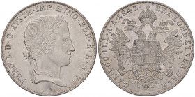 Ferdinand I. 1835 - 1848
Taler, 1843 A. Wien
28,17g
Fr. 770
vz