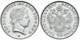 Ferdinand I. 1835 - 1848
20 Kreuzer, 1837 M. Mailand
6,69g
Fr. 799
vz/stgl