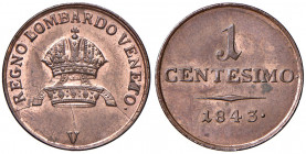 Ferdinand I. 1835 - 1848
Centesimo, 1843 V. Venedig
1,70g
Fr. 1066
stgl