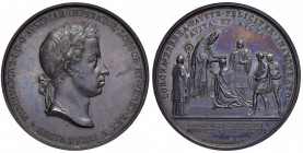 Ferdinand I. 1835 - 1848
Br-Medaille, 1838. auf die Krönung zum König der Lombardei und Venetiens am 6.9.1838 in Mailand, Ø 52,08 mm, von L. Manfredin...