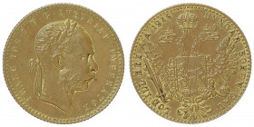 Franz Joseph I. 1848 - 1916
Dukat, 1915. Kupfer vergoldet
2,61g
ss/vz