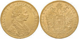Franz Joseph I. 1848 - 1916
4 Dukaten, 1898. Wien
13,91g
Fr. 1147
ss