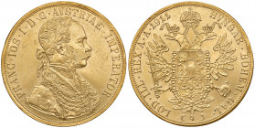 Franz Joseph I. 1848 - 1916
4 Dukaten, 1911. Wien
14,93g
Fr. 1160
Randfehler
ss
