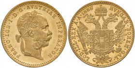 Franz Joseph I. 1848 - 1916
Dukat, 1888. Wien
3,50g
Fr. 1247
f.stgl/stgl