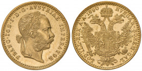 Franz Joseph I. 1848 - 1916
Dukat, 1890. Wien
3,48g
Fr. 1249
stgl