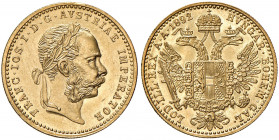 Franz Joseph I. 1848 - 1916
Dukat, 1892. Wien
3,49g
Fr. 1251
vz/vz+