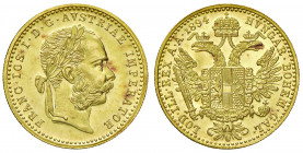 Franz Joseph I. 1848 - 1916
Dukat, 1894. Wien
3,50g
Fr. 1253
vz/stgl