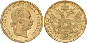 Franz Joseph I. 1848 - 1916
Dukat, 1894. Wien
3,50g
Fr. 1253
f.stgl/stgl