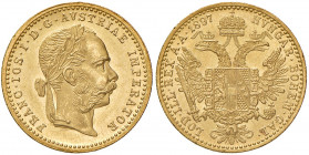 Franz Joseph I. 1848 - 1916
Dukat, 1897. Wien
3,50g
Fr. 1256
f.stgl/stgl