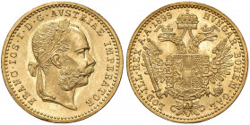 Franz Joseph I. 1848 - 1916
Dukat, 1899. Wien
3,49g
Fr. 1258
f.stgl/stgl