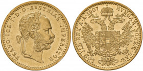 Franz Joseph I. 1848 - 1916
Dukat, 1907. Wien
3,50g
Fr. 1266
vz/stgl