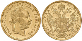 Franz Joseph I. 1848 - 1916
Dukat, 1910. Wien
3,50g
Fr. 1269
stgl