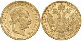 Franz Joseph I. 1848 - 1916
Dukat, 1912. Wien
3,51g
Fr. 1271
f.stgl/stgl